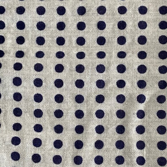 VINTAGE JAPANESE TEXTILE FABRIC - AIZOME INDIGO BLUE KASURI DOTS- 12